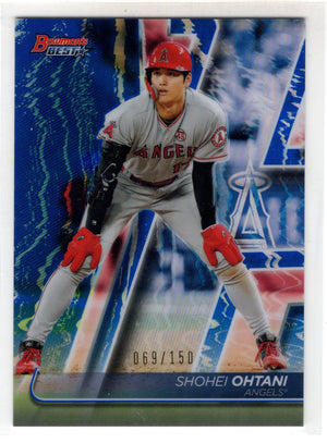 2020 Bowman Best Shohei Ohtani #22 Blue Refractor /150