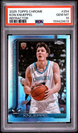 2025-26 Topps Chrome Kon Knueppel #254 Refractor RC Rookie PSA 10 GEM MINT