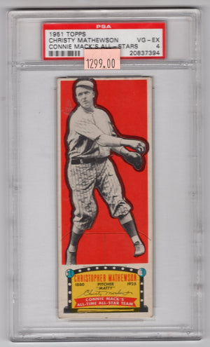 1951 Topps Christy Mathewson Connie Mack's All-Stars PSA 4