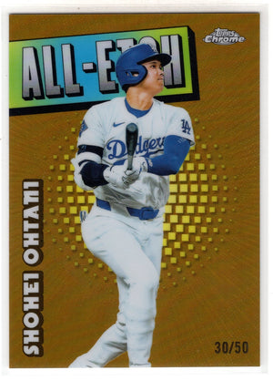 2025 Topps Chrome Shohei Ohtani #CAE-1 All Etch Gold Refractor /50