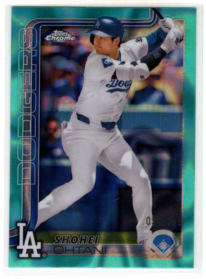 2025 Topps Chrome Shohei Ohtani #1 Aqua Lava Refractor /199