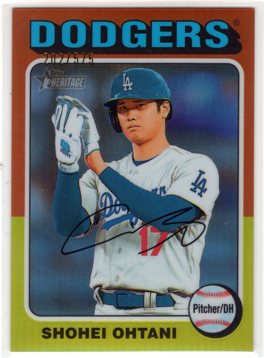 2024 Topps Heritage Shohei Ohtani #371 Chrome Refractor /575