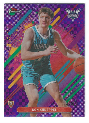 2025-26 Topps Finest Kon Knueppel #204 Rare Variation Purple X-Fractor RC /75 SP