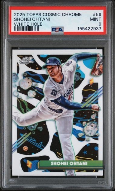 2025 Topps Cosmic Chrome Shohei Ohtani #56 White Hole Refractor SSP PSA 9 MINT