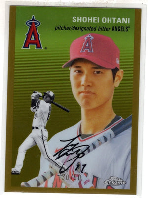 2023 Topps Chrome Platinum Shohei Ohtani #200 Gold Refractor /50 SSP