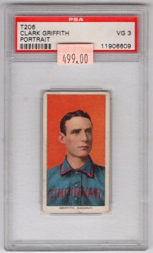 T206 Clark Grifith Portrait PSA 3 VG