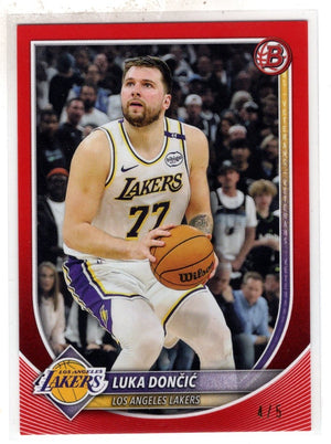 2025 Bowman Luka Doncic #123 Red /5 SSP