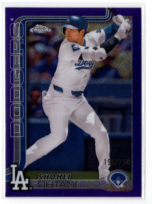 2025 Topps Chrome Shohei Ohtani #1 Purple Logofractor /250