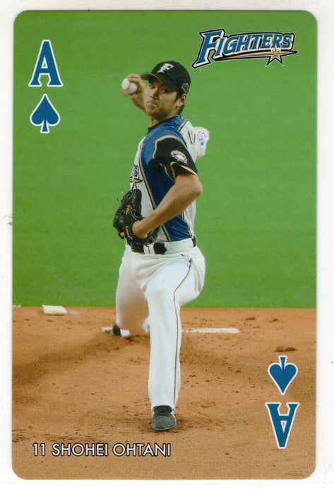 2015 Fighters Ezolution Playing Cards Shohei Ohtani Ace of Spades RC Rookie