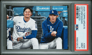 2025 Topps Update Shohei Ohtani Roki Sasaki #269 True Photo Veteran Combos PSA 9