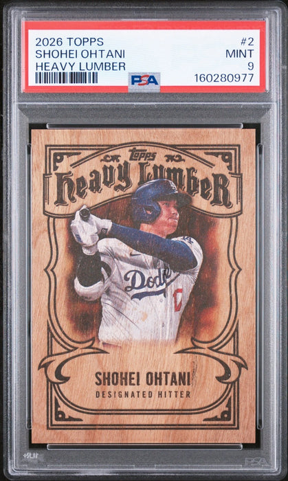 2026 Topps Shohei Ohtani #HL-2 Heavy Lumber PSA 9 A