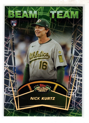 2025 Topps Stadium Club Nick Kurtz #BT-7 Beam Team RC Rookie CASE HIT SSP
