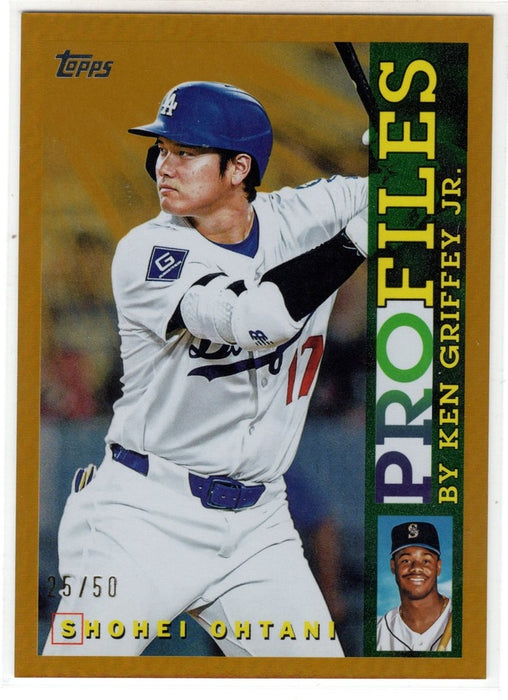 2026 Topps Series 1 Shohei Ohtani #TP-1 Gold Profiles by Ken Griffey Jr. /50
