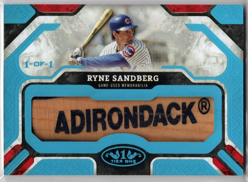 2025 Topps Tier 1 Ryne Sandberg #T1LL-RS GU Game-Used Limited Lumber Relic 1/1