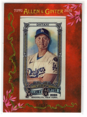 2025 Topps Allen & Ginter Shohei Ohtani Mini-Framed Cloth /10 SSP