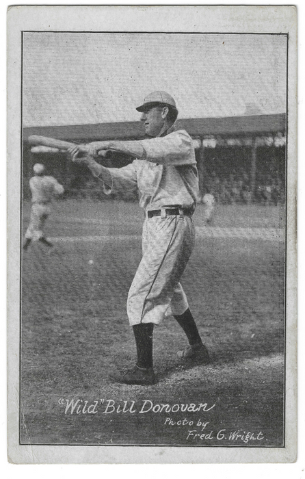 1907 H.M. Taylor Post Card Wild Bill Donovan Batting